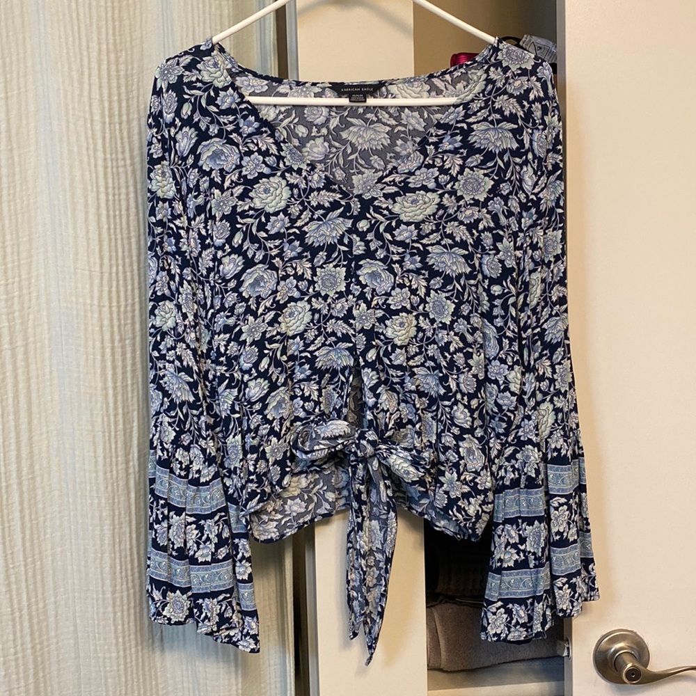 Flowy Long Sleeve Top from American Eagle